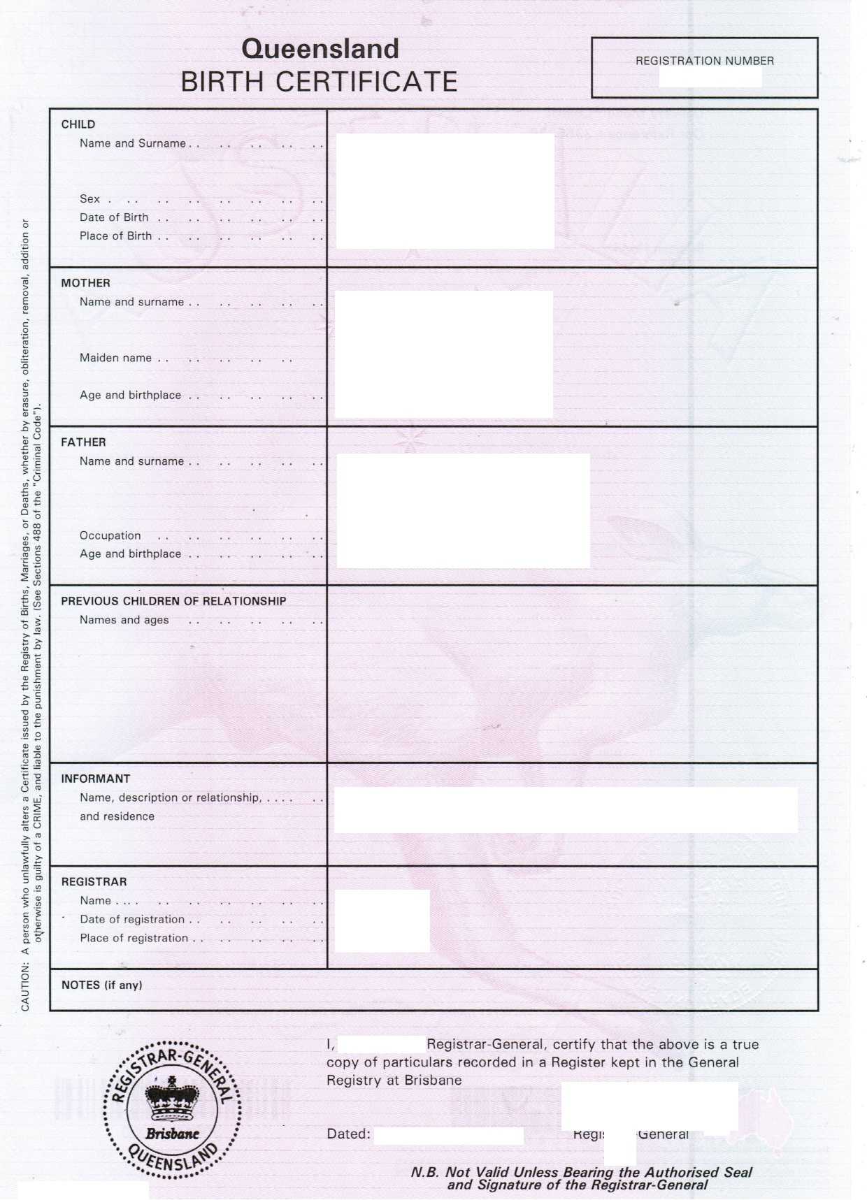 Birth Certificate Australian Unique Student Identifier Bank2home